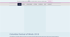 Desktop Screenshot of columbiafestivalofwinds.org