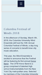 Mobile Screenshot of columbiafestivalofwinds.org